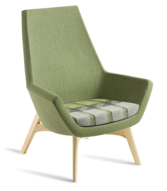 Eden Eton High Back Timber Leg Chair