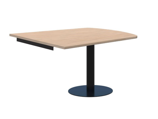 Classic Trapezium Wallmounted Table Black Base