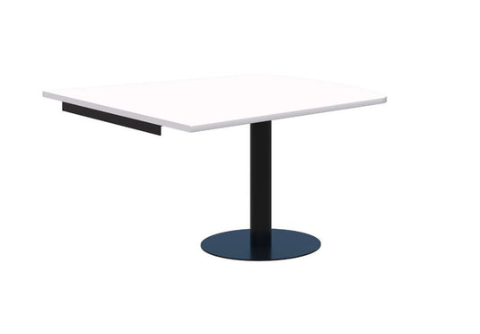 Classic Trapezium Wallmounted Table Black Base