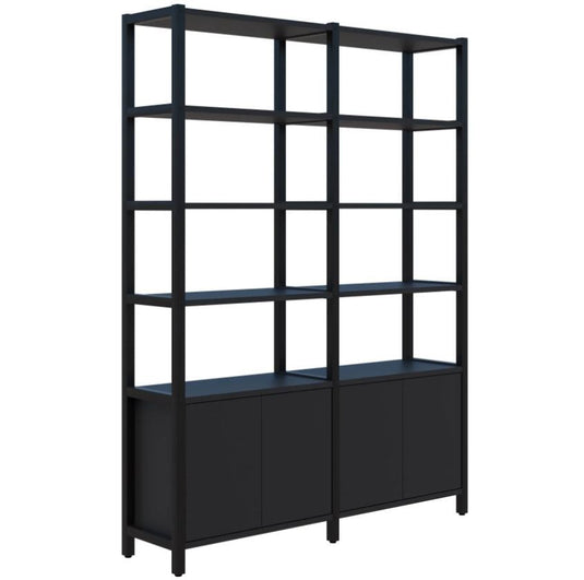 Grid 40 Storage / Open Display Wall - 6 Tier