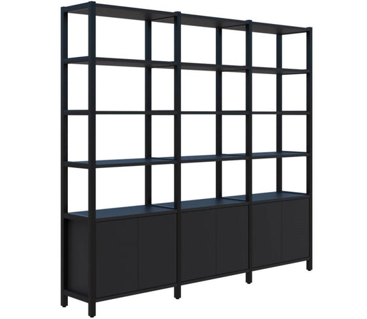 Grid 40 Storage / Open Display Wall - 6 Tier