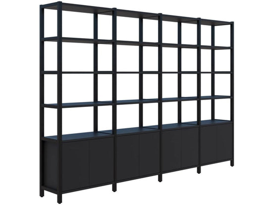 Grid 40 Storage / Open Display Wall - 6 Tier