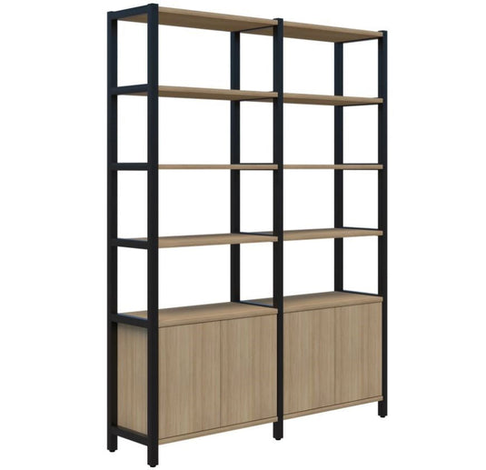 Grid 40 Storage / Open Display Wall - 6 Tier