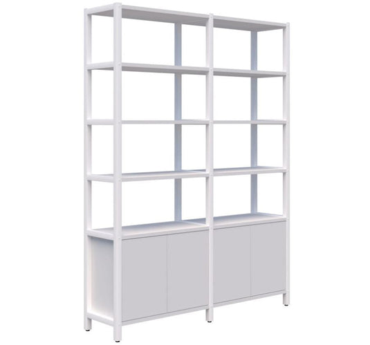 Grid 40 Storage / Open Display Wall - 6 Tier