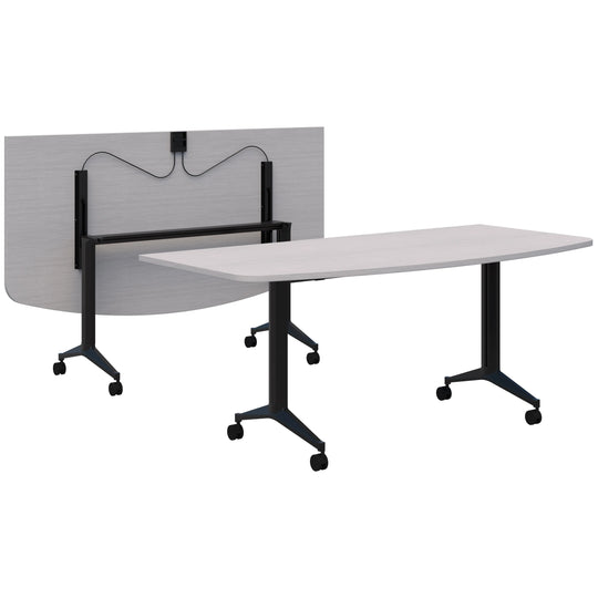 Accent Jump Flip Table - D Shape Top