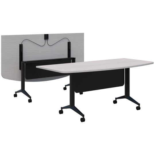 Accent Jump Flip Table - D Shape Top with Modesty