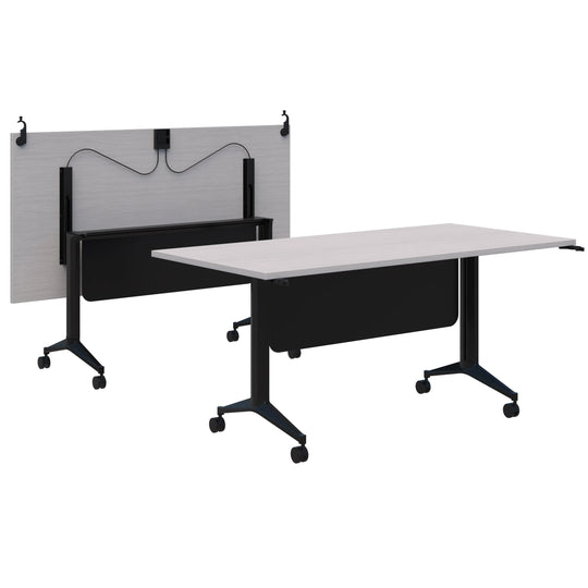Accent Jump Flip Table with Modesty Panel and Connectors