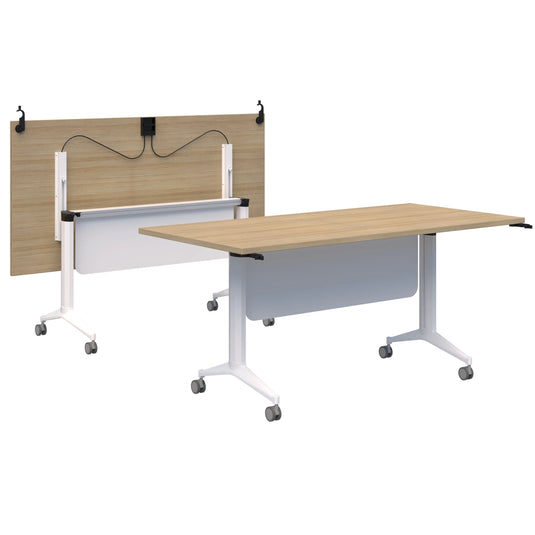 Jump Flip Table with Modesty Panel and Connectors