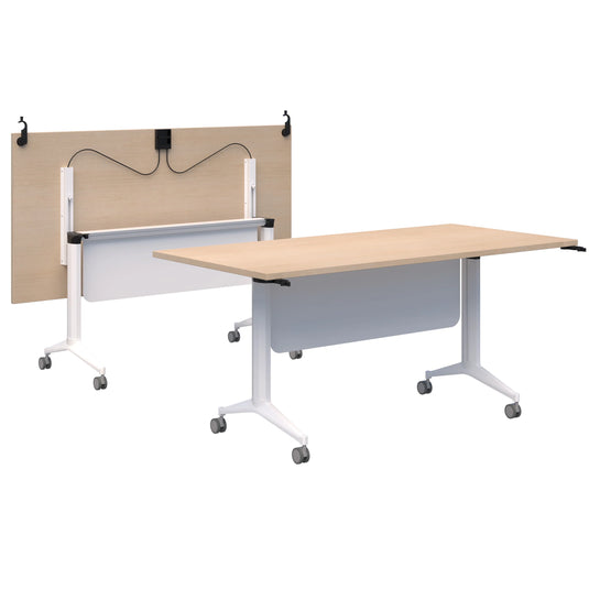 Jump Flip Table with Modesty Panel and Connectors
