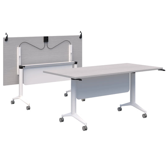 Jump Flip Table with Modesty Panel and Connectors