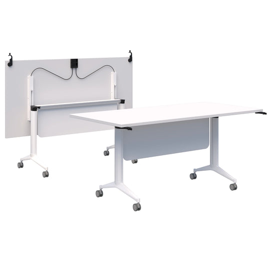 Jump Flip Table with Modesty Panel and Connectors
