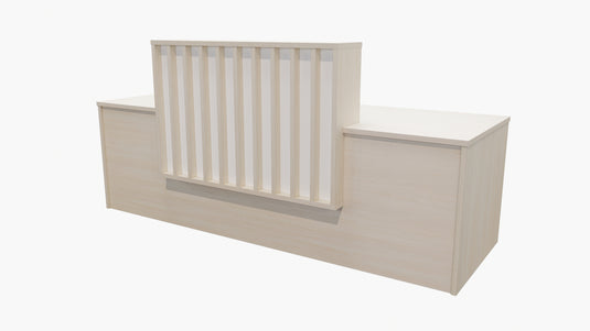Canterbury Reception Counter - 2000x800x1125mm