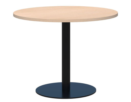 Classic Round Meeting Table - Black Base