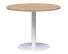 Accent Classic Round Meeting Table - White Base