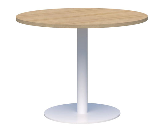 Accent Classic Round Meeting Table - White Base