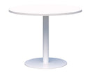 Classic Round Meeting Table - White Base