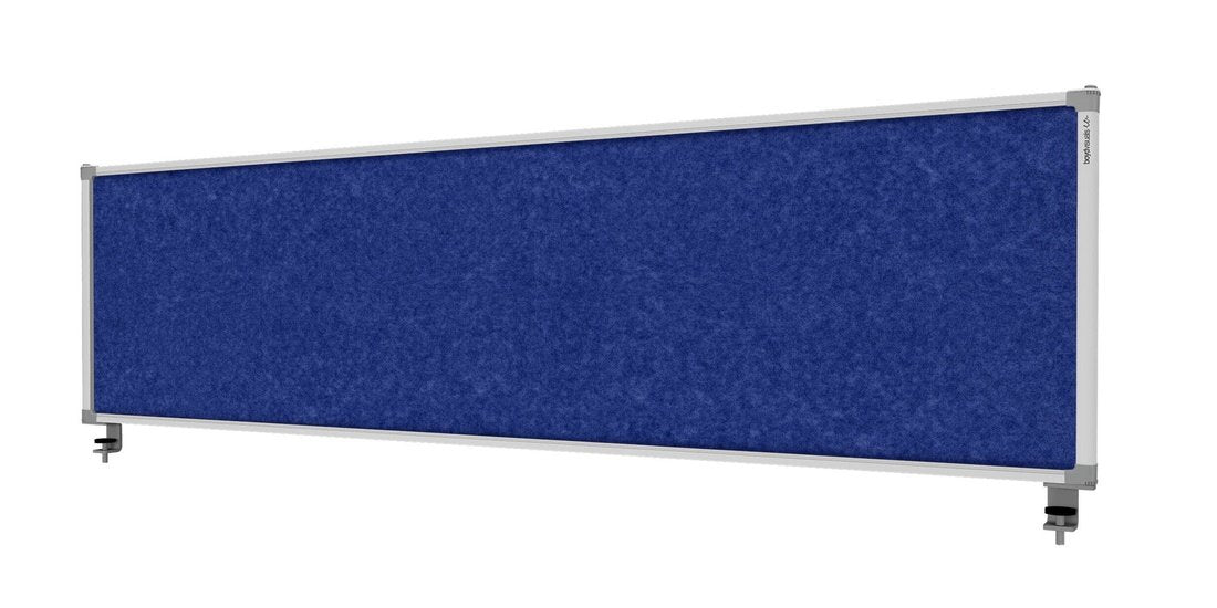 Boyd Visuals Desk Mounted Partition Blue