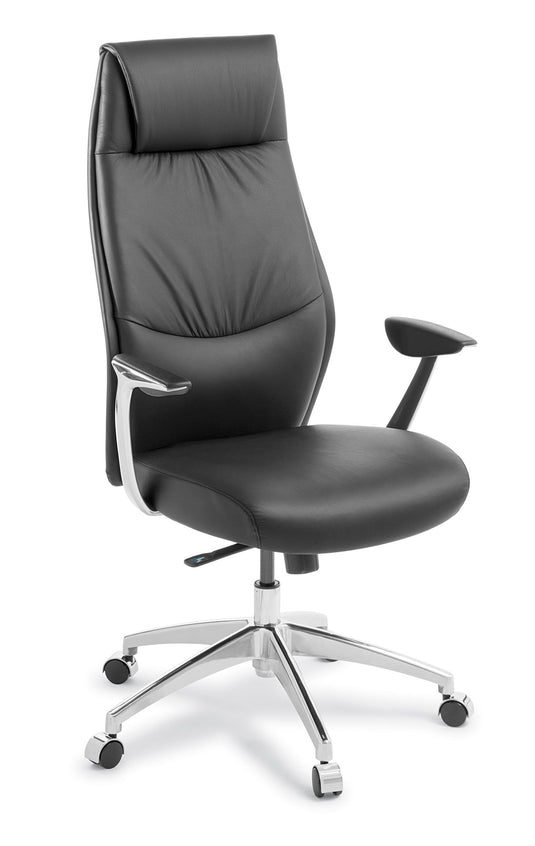 Eden Domain Chair Black Leather