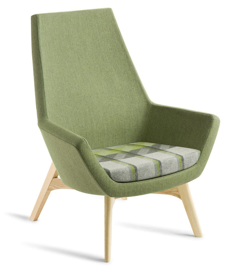 Load image into Gallery viewer, Eden Eton High Back Timber Leg Chair
