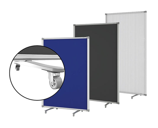 Boyd Visuals Free Standing Partition - Frosted Polycarbonate