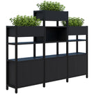 Accent Grid 40 Storage/Planter Display Wall - 4-5 Tier