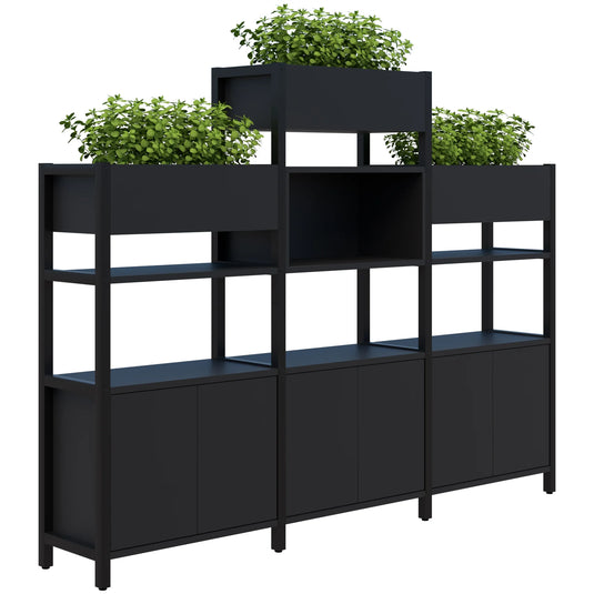 Accent Grid 40 Storage/Planter Display Wall - 4-5 Tier
