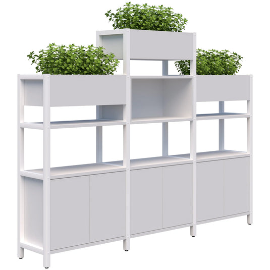 Accent Grid 40 Storage/Planter Display Wall - 4-5 Tier