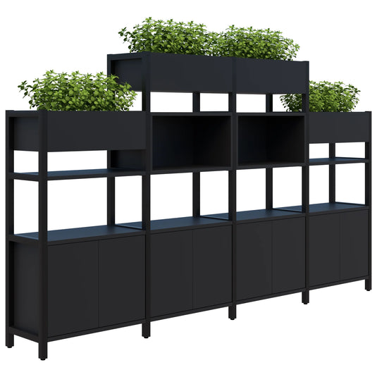 Accent Grid 40 Storage/Planter Display Wall - 4-5 Tier