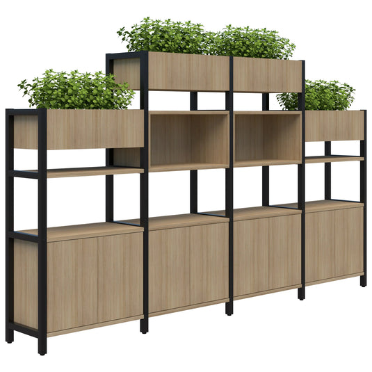 Accent Grid 40 Storage/Planter Display Wall - 4-5 Tier