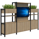 Accent Grid 40 TV/Planter Display Wall
