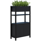 Accent Grid 40 Storage / Planter Display Wall - 4 Tier