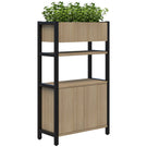 Accent Grid 40 Storage / Planter Display Wall - 4 Tier
