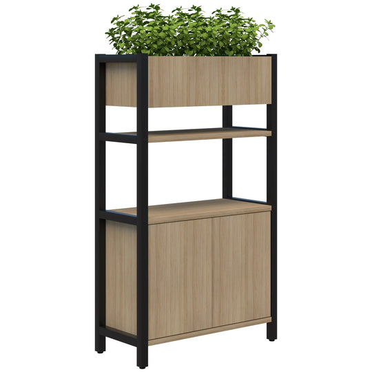 Accent Grid 40 Storage / Planter Display Wall - 4 Tier