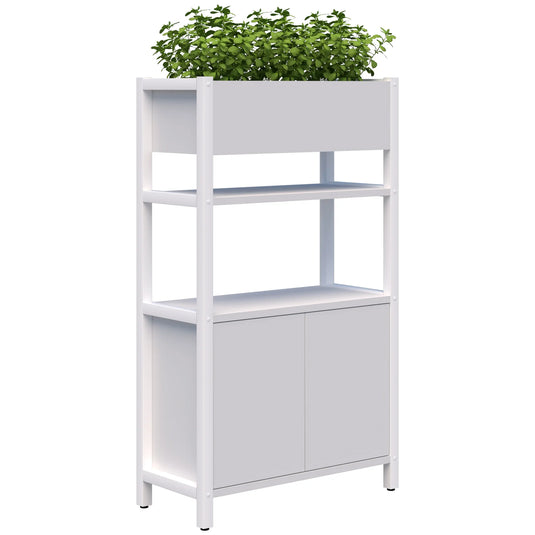 Accent Grid 40 Storage / Planter Display Wall - 4 Tier
