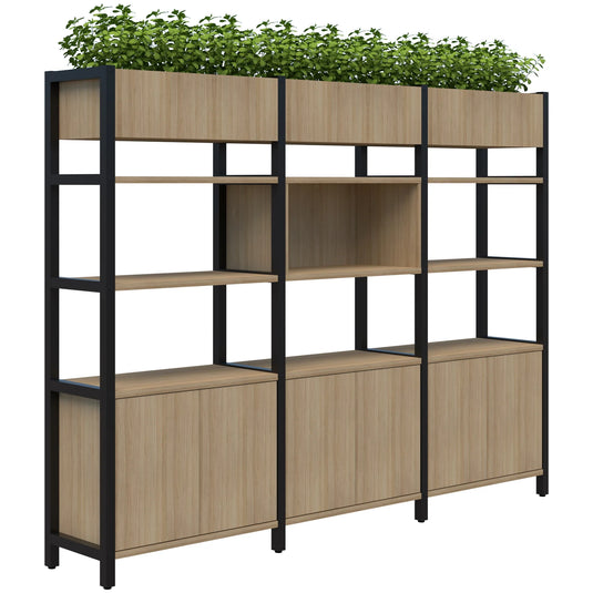 Accent Grid 40 Storage / Planter Display Wall - 5 Tier