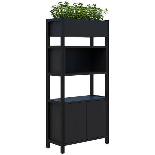 Accent Grid 40 Storage / Planter Display Wall - 5 Tier