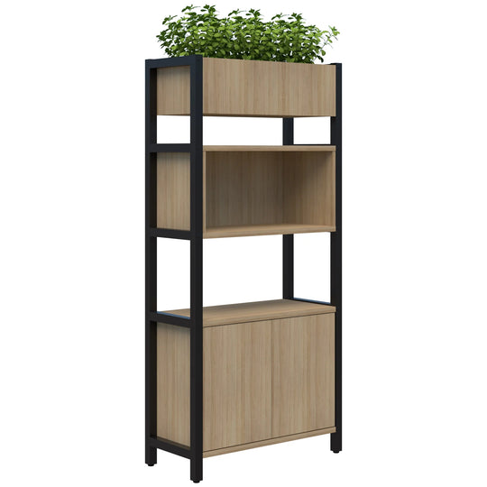 Accent Grid 40 Storage / Planter Display Wall - 5 Tier