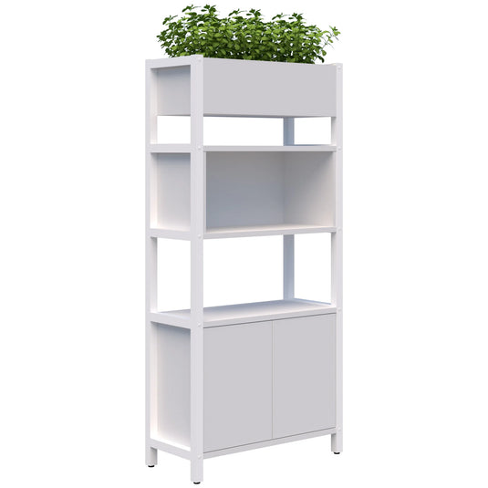 Accent Grid 40 Storage / Planter Display Wall - 5 Tier