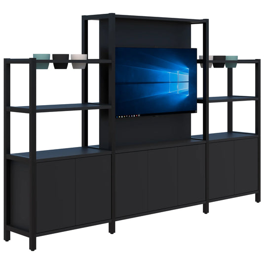 Accent Grid 40 TV/Planter Shelves including Premium Pots