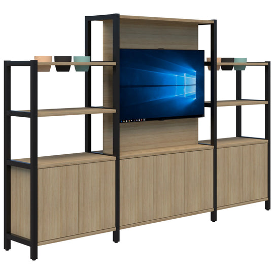 Accent Grid 40 TV/Planter Shelves including Premium Pots
