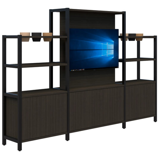Accent Grid 40 TV/Planter Shelves including Premium Pots