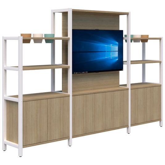 Accent Grid 40 TV/Planter Shelves including Premium Pots