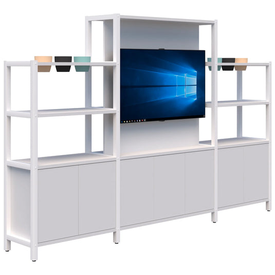 Accent Grid 40 TV/Planter Shelves including Premium Pots