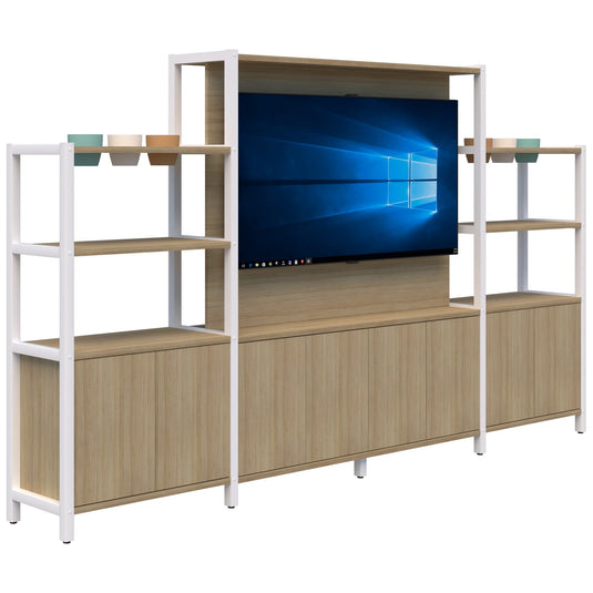 Accent Grid 40 TV/Planter Shelves including Premium Pots