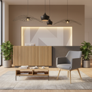 Konfurb Hady Solid Wooden Legs Chair