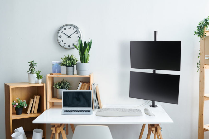 Load image into Gallery viewer, Kensington Universal Vertical Stacking Dual Monitor Arm
