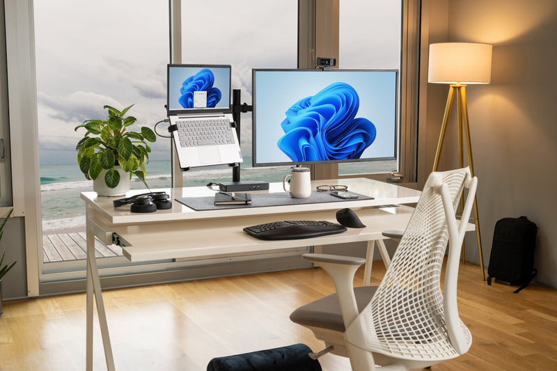 Load image into Gallery viewer, Kensingon SmartFit Ergo Dual Monitor Arm
