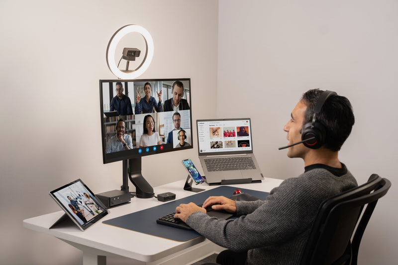 Load image into Gallery viewer, Kensington SmartFit Space Saving Single Monitor Arm
