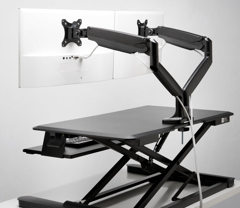 Load image into Gallery viewer, Kensington SmartFit One Touch Dual Monitor Arm

