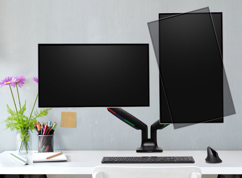 Load image into Gallery viewer, Kensington SmartFit One Touch Dual Monitor Arm

